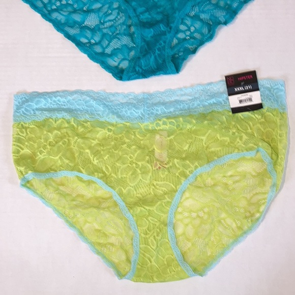 NWT Plus Size Lace Panties XXXL juniors 21 Hipsters hipster cut womens underwear - Picture 2 of 4